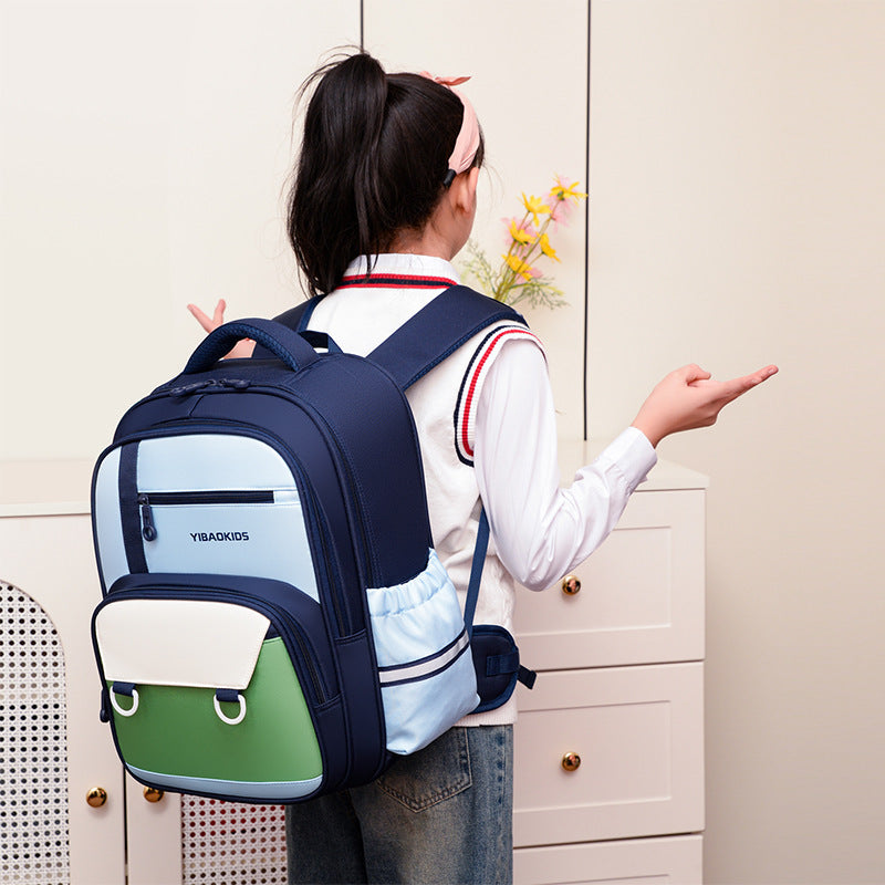 Kontrastfarvet taske med stor kapacitet til makeup/pendlertaske til kvinder