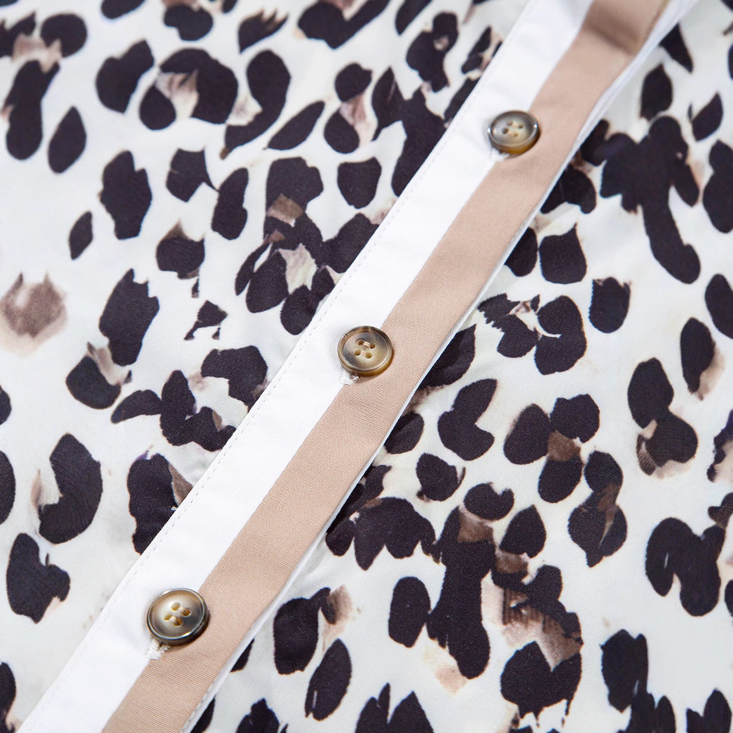 Vintage Animal-Print Long-Sleeve Dress For WomenVersatile And Easy To Style