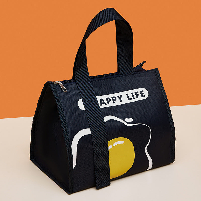 Thickened French-style Maillard Student Lunch Bag For Work And Commuting Keeps Food Warm