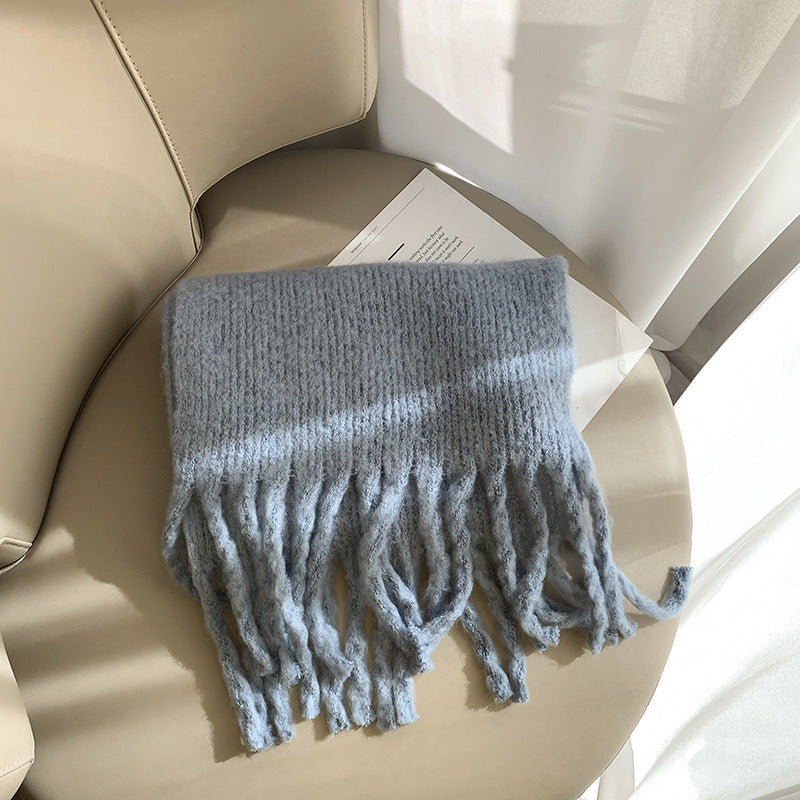 Women's Extra Thick Plaid Fringe Shawl Scarf