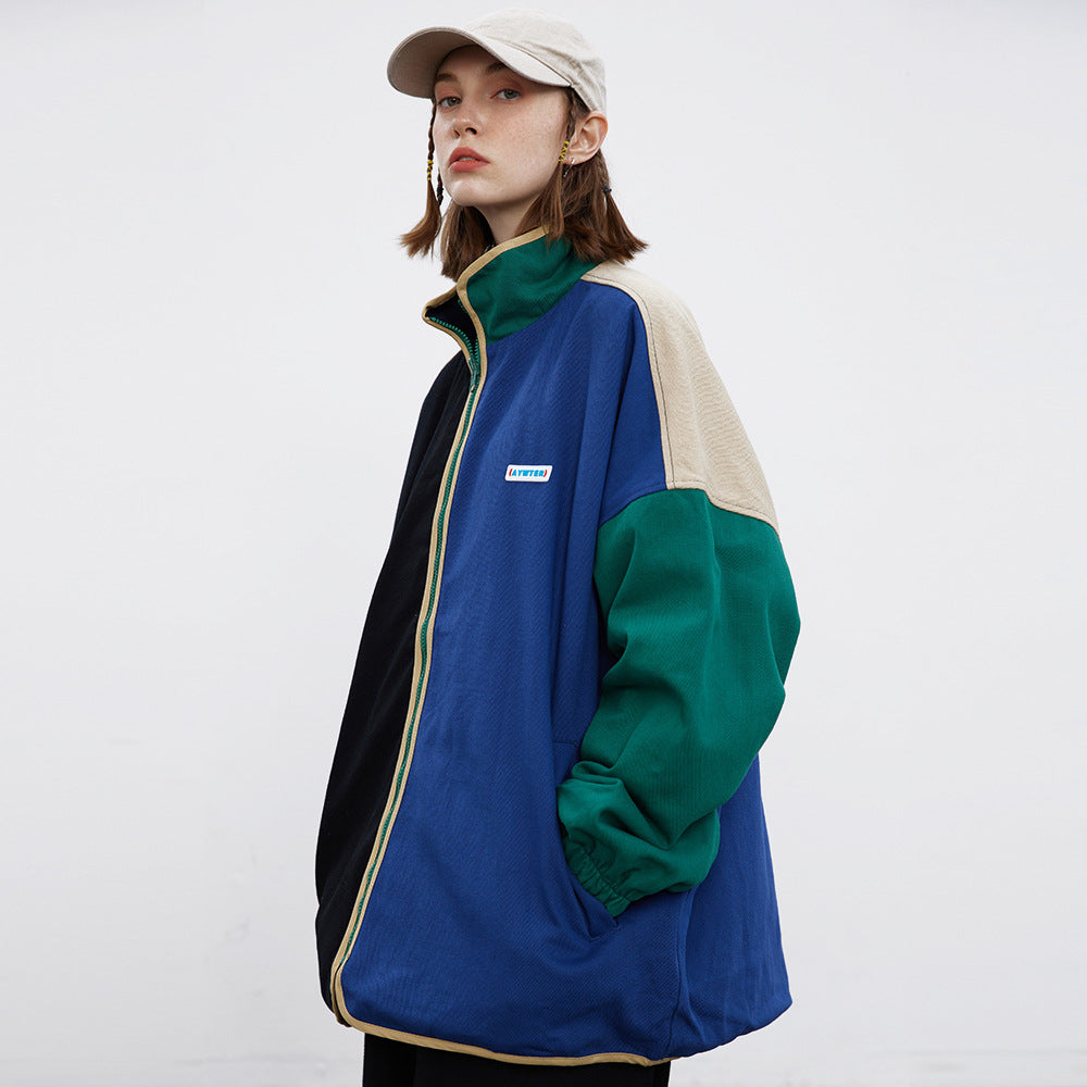 Men's Casual Irregular Multi-color Coat