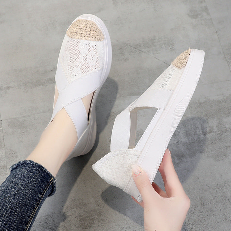 Summer Korean Style Thick-soled One-foot Lazy Casual Women's Shoes