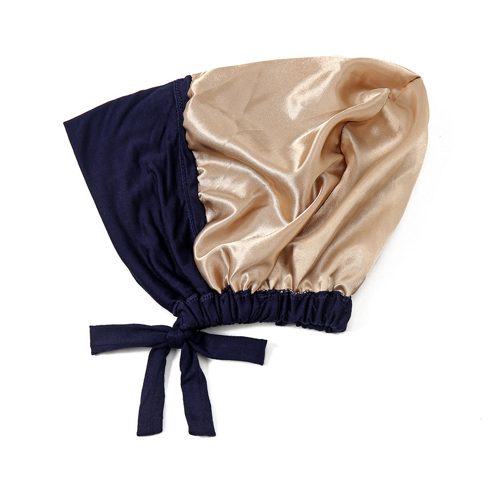 Women's Fashion Simple Mercerized Cotton Elastic Elastic Lace-up Ethnic Headscarf