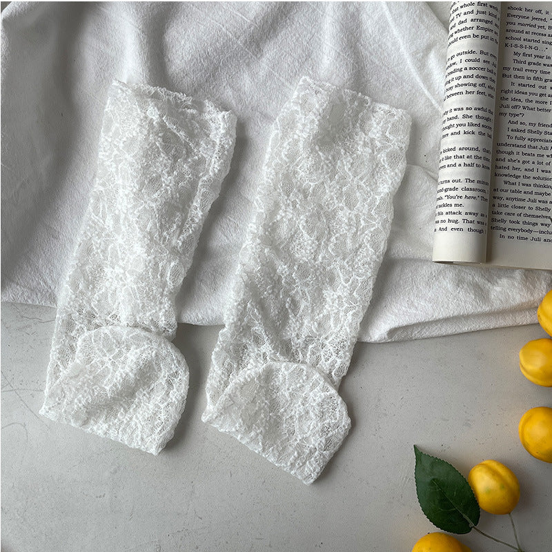 Mesh Socks Breathable Lace Women's Thin Solid Color Non-slip Off
