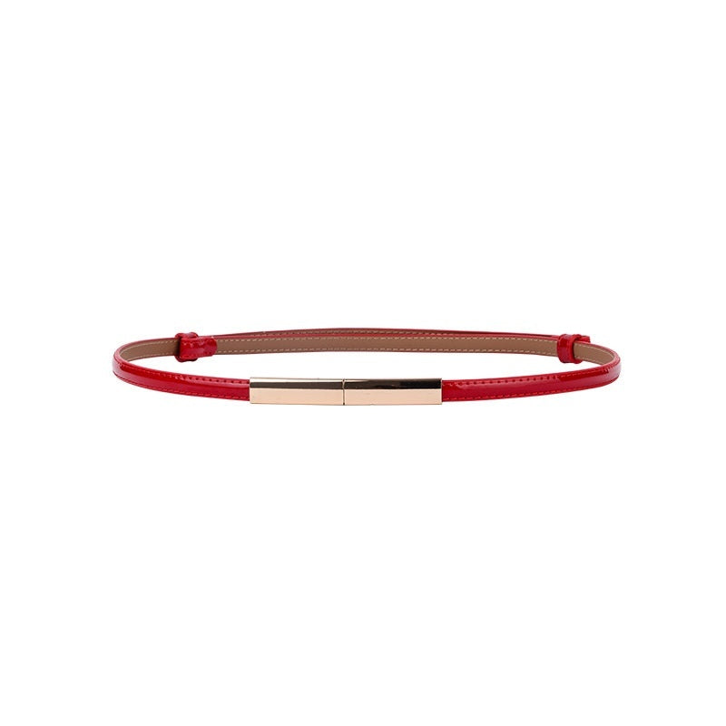 Women's Belt Fashion A Pair Of Buckles Fine Ladies