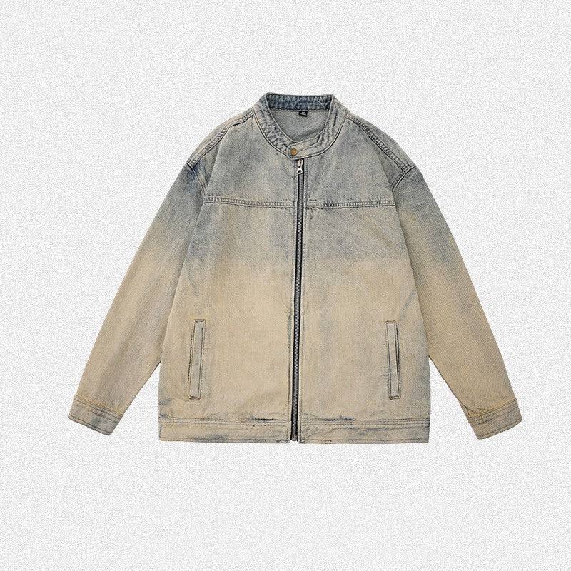 Simple Casual Denim Coat For Men