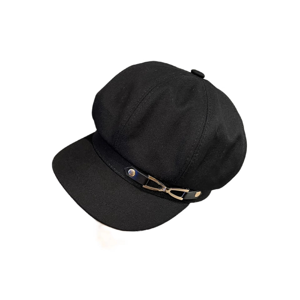 Octagonal Cap Women's Retro British Wild
