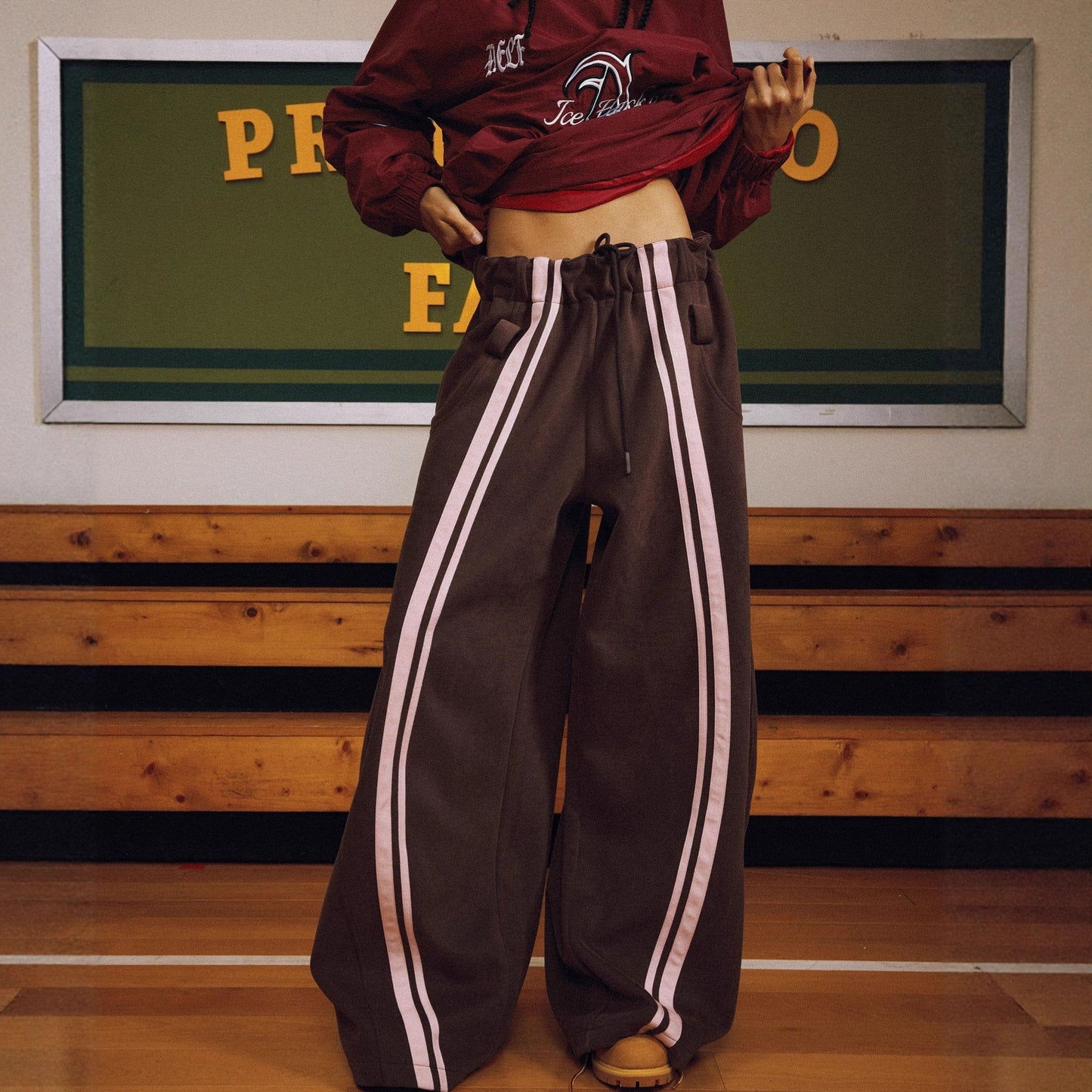 Casual Women's Street Style Tie-waist Loose Pants
