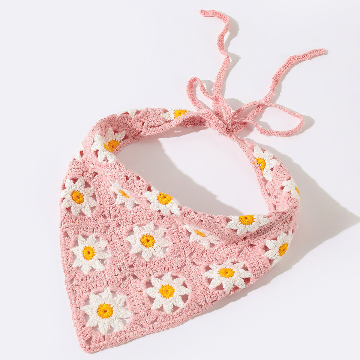Fashion Woven Small  Triangle Scarf Hair