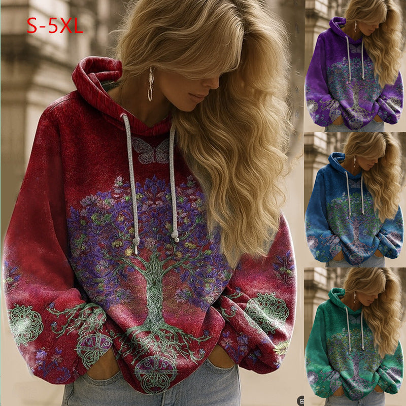 Women's Casual Long-sleeve Hooded Top