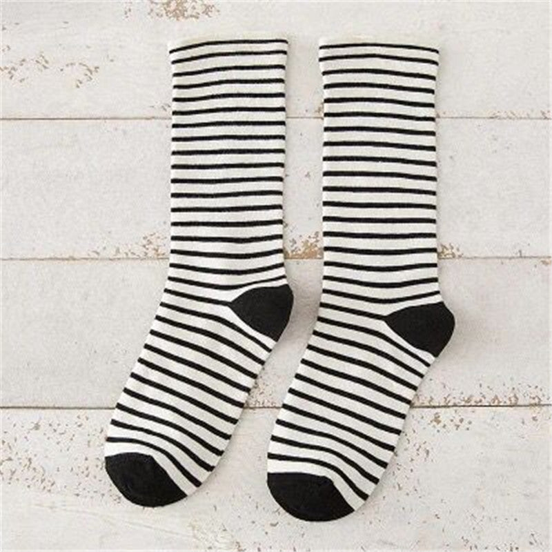 Fashion Japanese Horizontal Striped Women's Socks