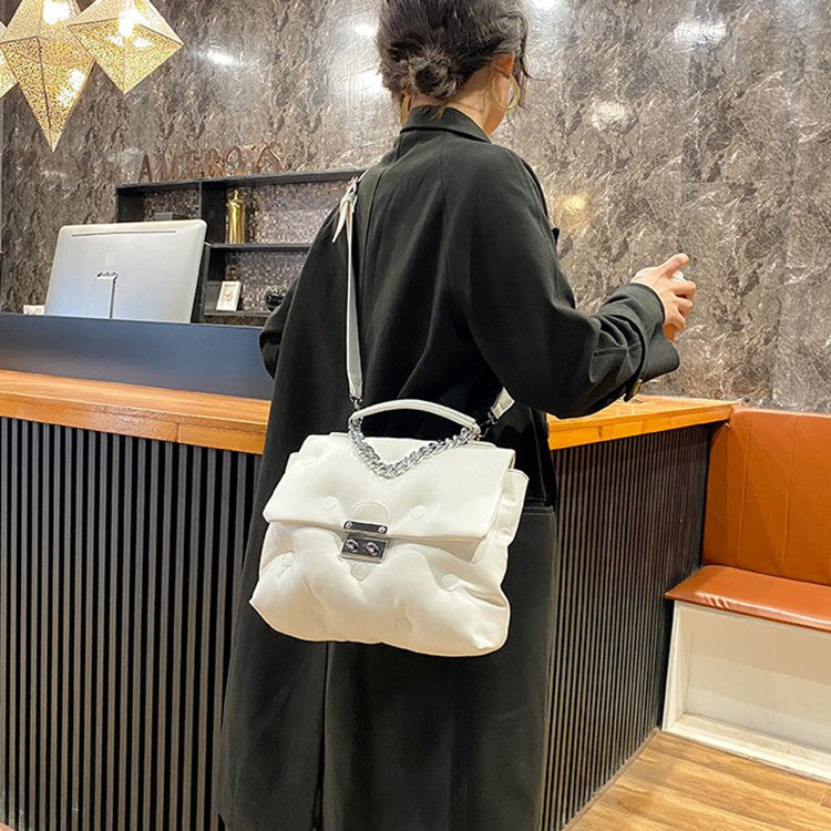 Soft Leather Space Bag All-match Large-capacity One-shoulder Messenger Handbag