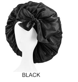 Women's Shower Hair Care Solid Color Lace-up Large Round Hat