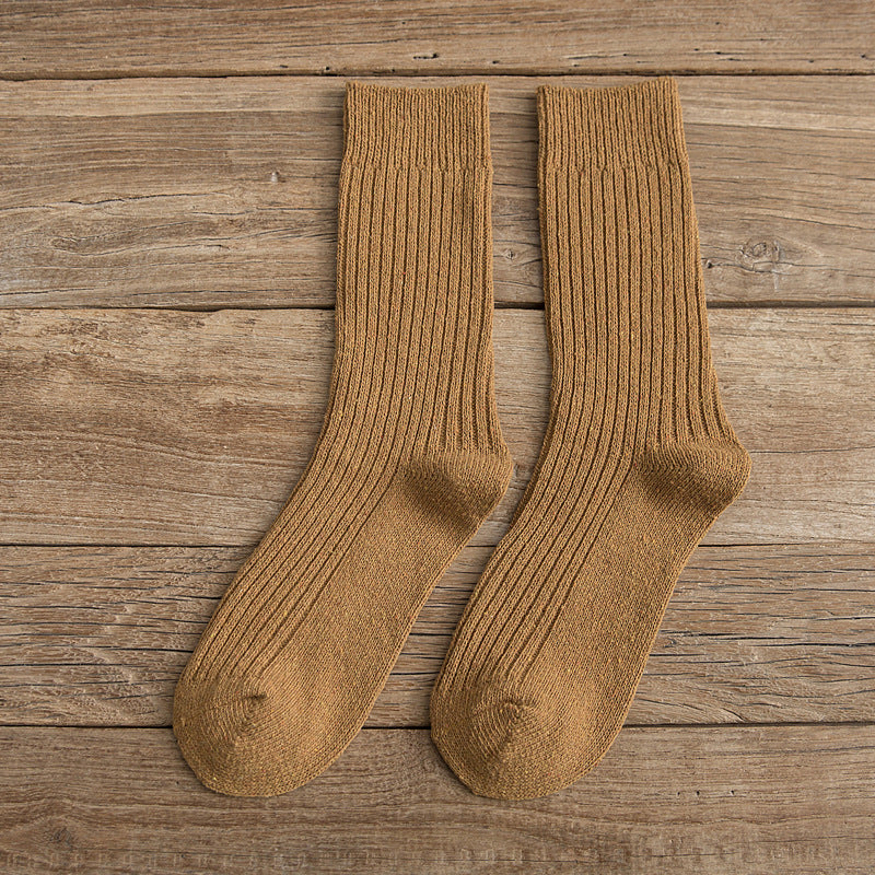 Women's Winter Japanese Solid Color Wool Socks To Keep Warm