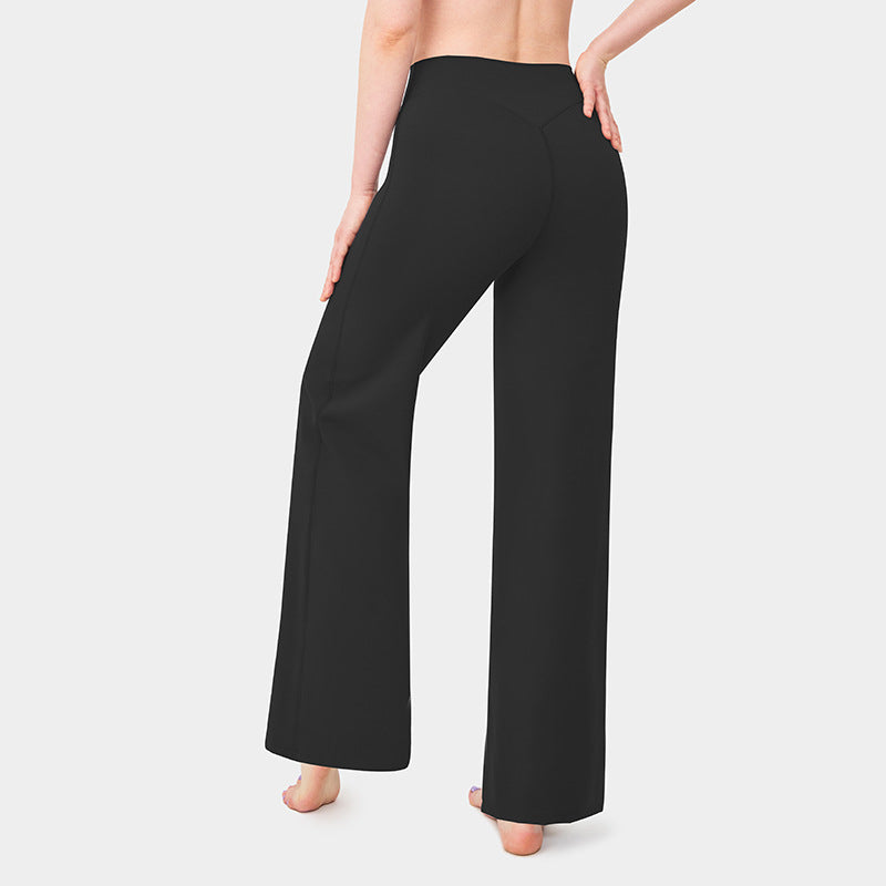 Fashionable Loose Straight-leg Yoga Pants For Women