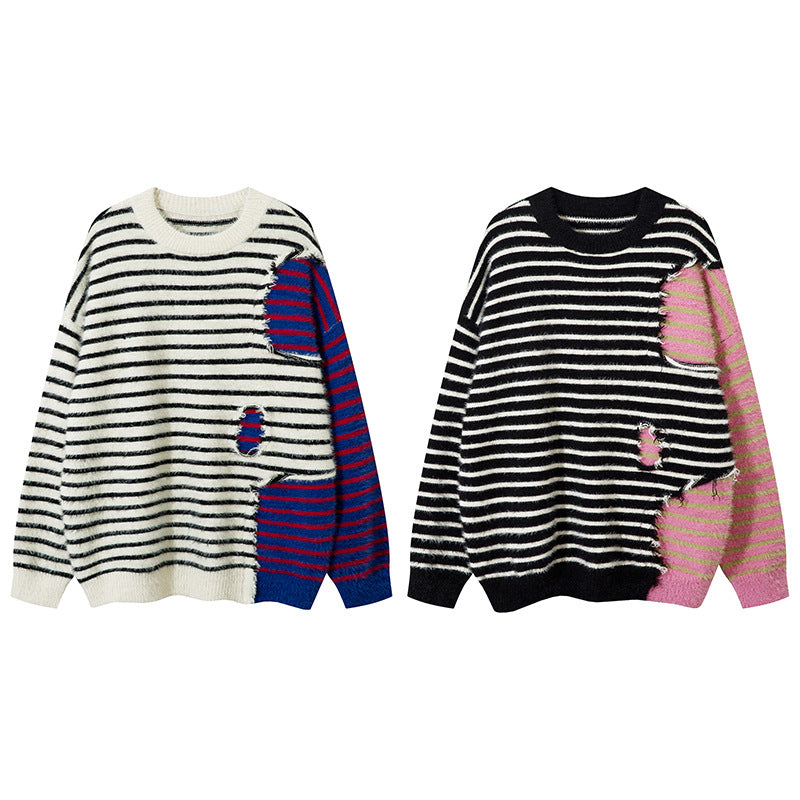 Casual Round Neck Knitted Sweater