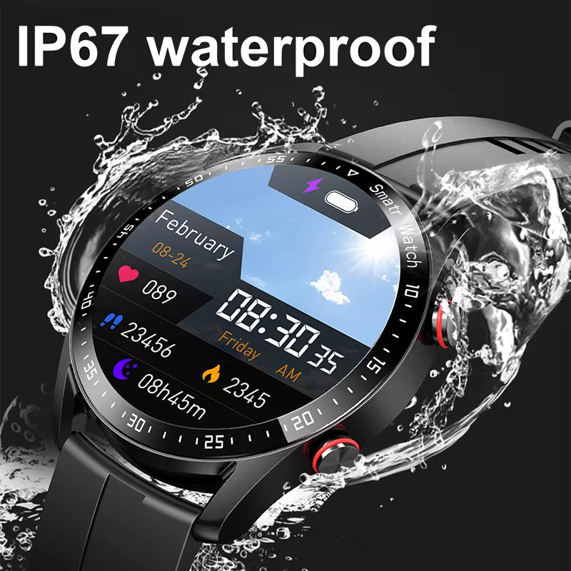 ECG+PPG Bluetooth Talk AMOLED Smart Watch Men'S Health Heart Rate Sports Watch Men'S Waterproof Smart Watch