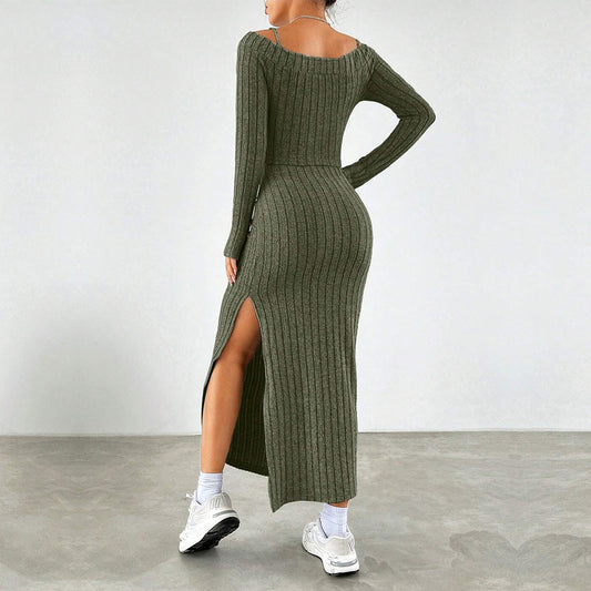 Women's Simple Elegant Fashion Set Strapless Dress