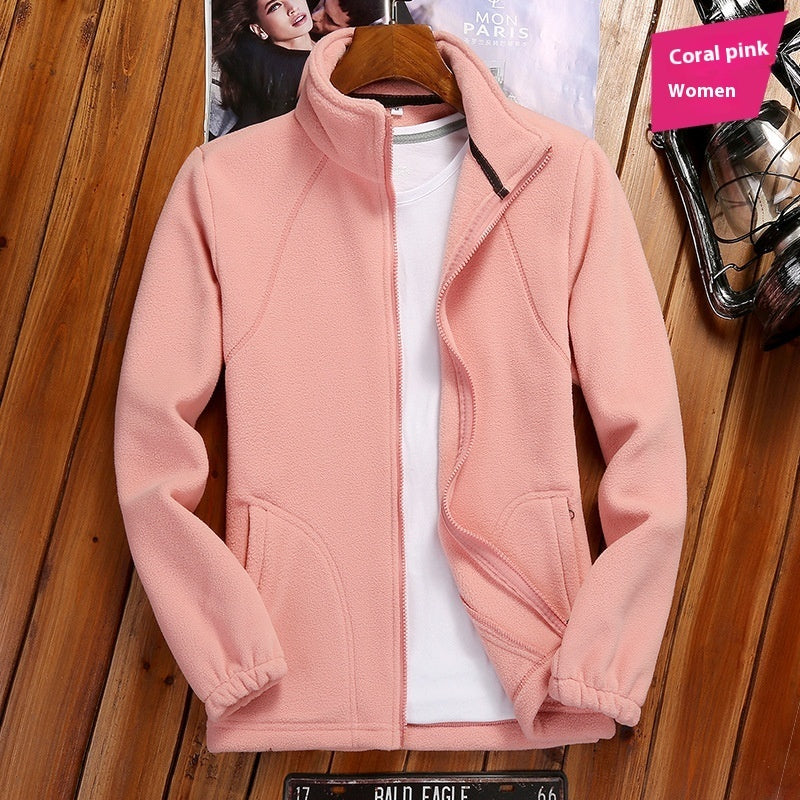 Outdoor Sports Women's Fleece Cardigan Sweater Fleece Top