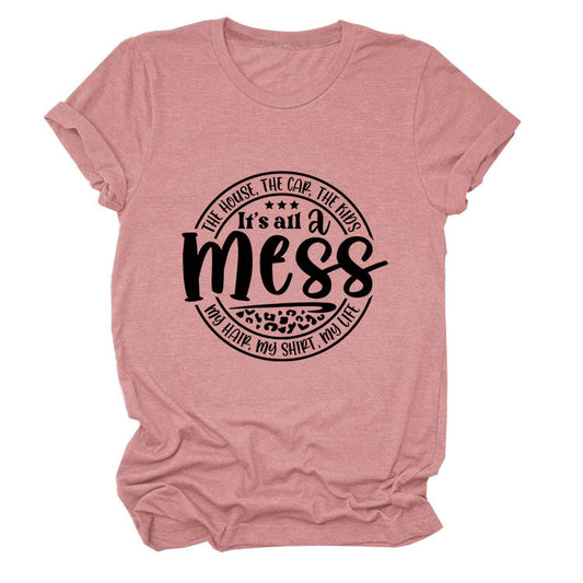 Round Neck T-shirt The House Car The Kids Top