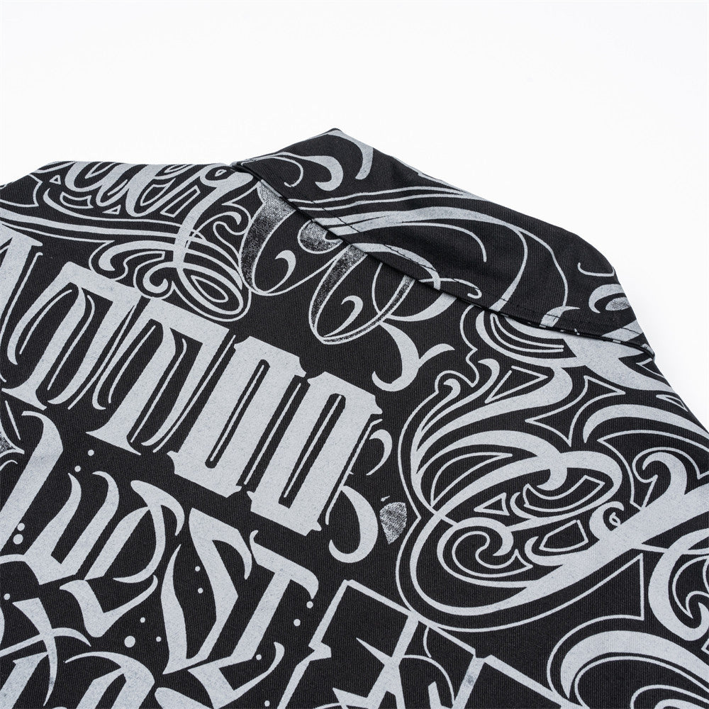 Full Printed Graffiti Letter Clown Digital Printed Jacket