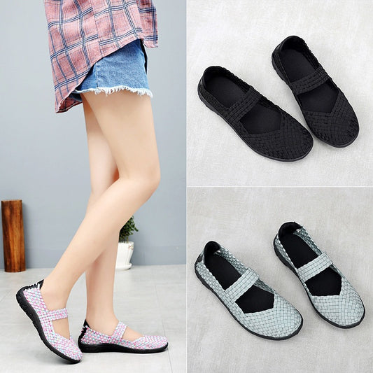 Lightweight Braided Shoes Women's Sports Mesh Surface Shoes