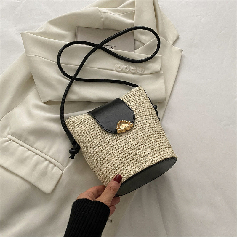 Woven Temperament Bag Popular Straw Weaving