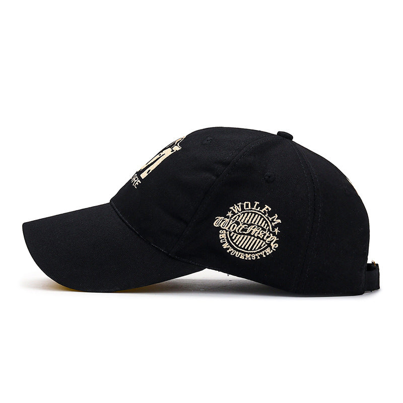 Embroidered M Wolf Baseball  Spring Casual Men And Women