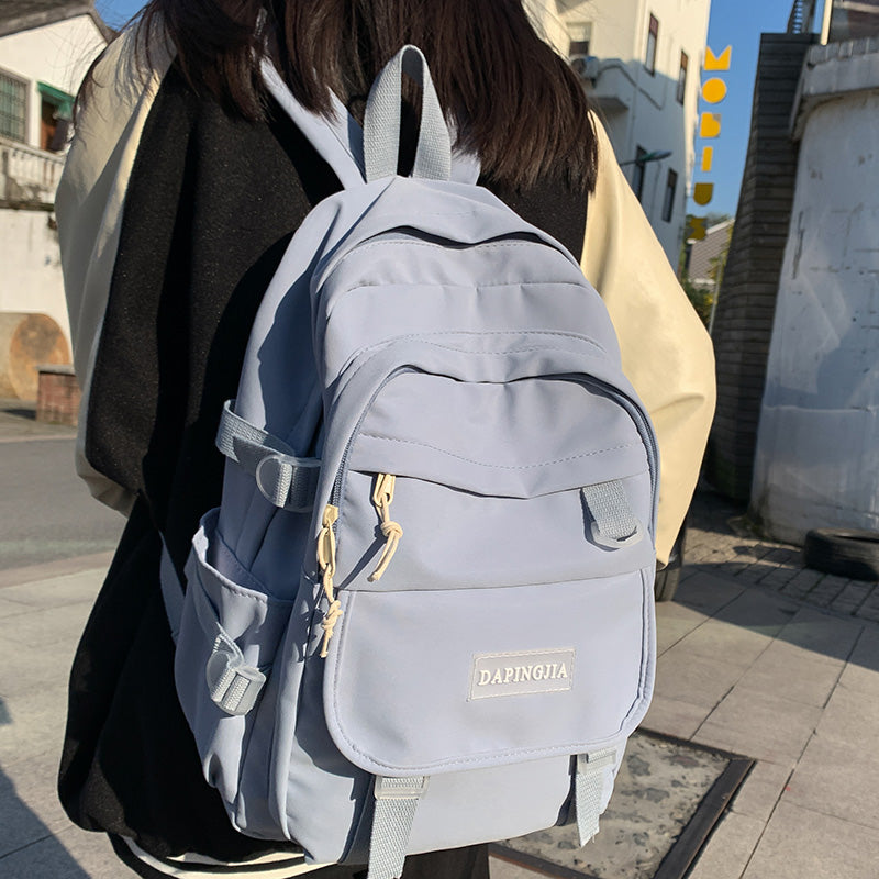 Waterproof White College Backpack