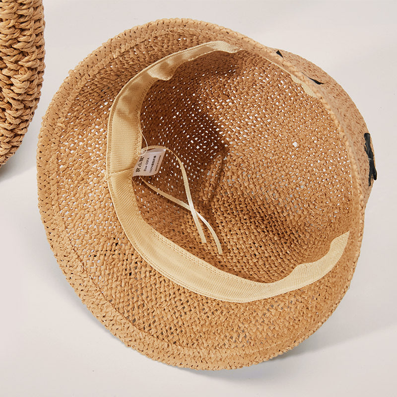 Seaside Vacation Straw Hat Women's Summer Bow Straw