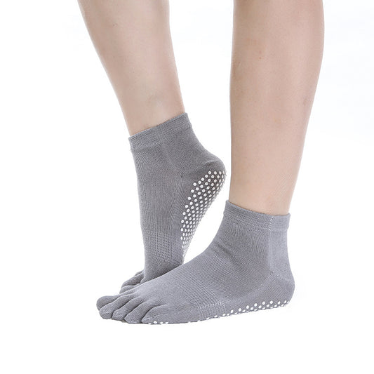 Cotton Yoga Non-slip Five-finger Sports Socks