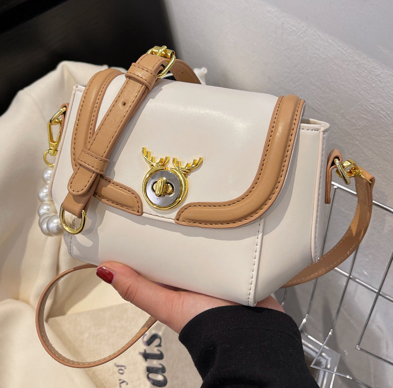 Textured Niche Small Color Matching Messenger  Women's Bag