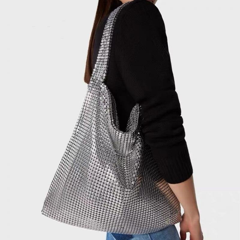 Mode Minderhed Aluminium Diamant Taske Til Kvinder