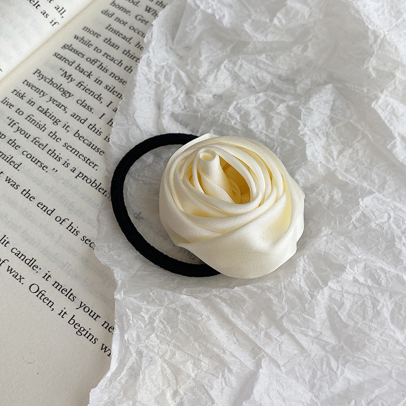 Rose Flower Hairband Niche Rubber Band