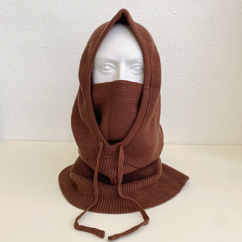Women's Solid Color Knitted Warm Pullover Cape