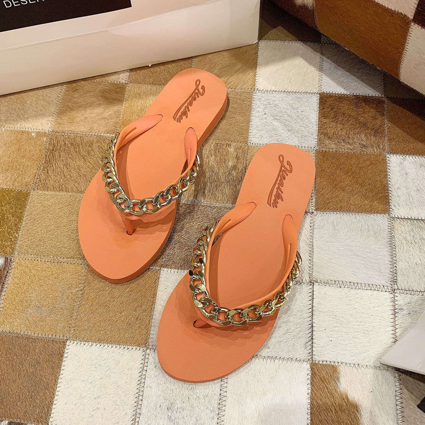 Net Red Rhinestone Slippers Women
