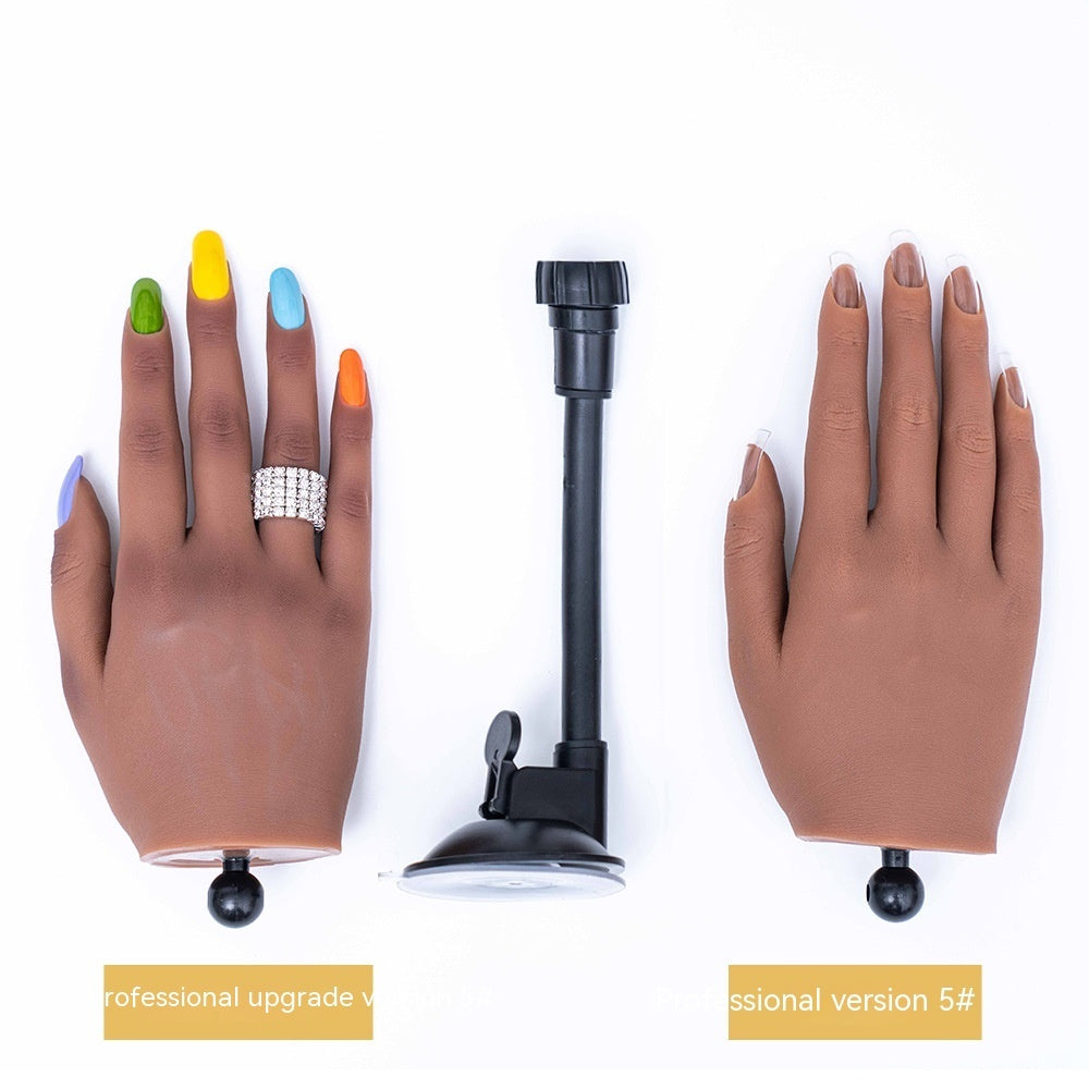 Manicure Practice Silica Gel Practice Prosthetic Hand Props Model