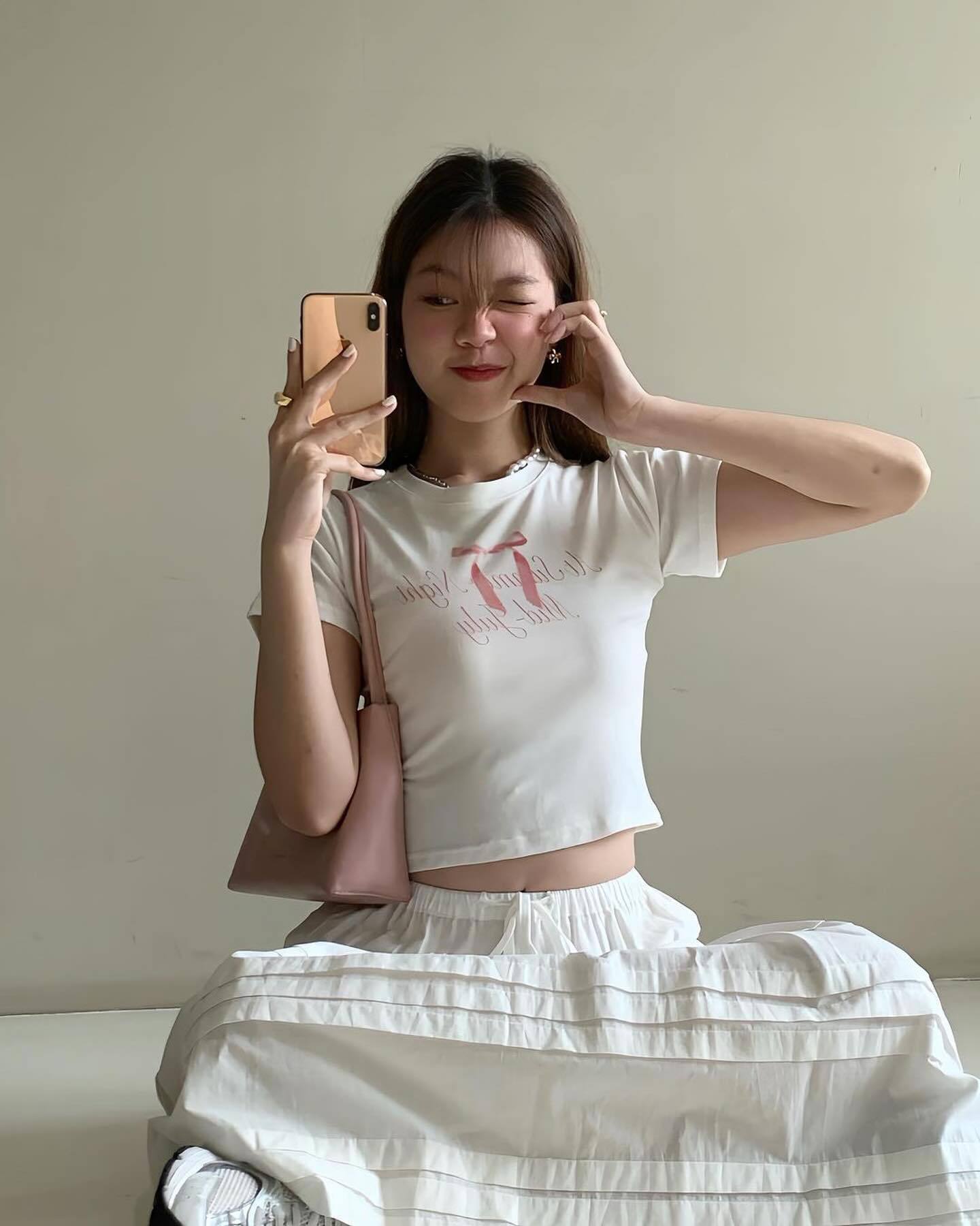 Women's Printed Short-sleeved Slim-fit Fashion Tops T-shirt