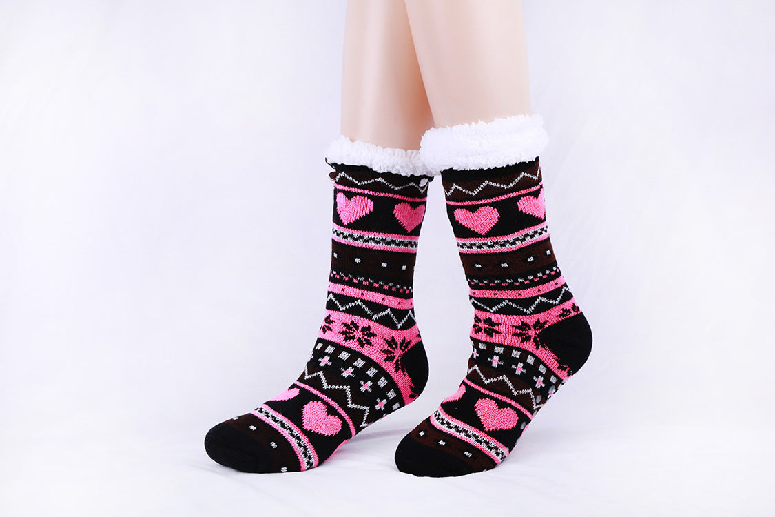 Thickened Non-slip Indoor Knitted Woolen Socks