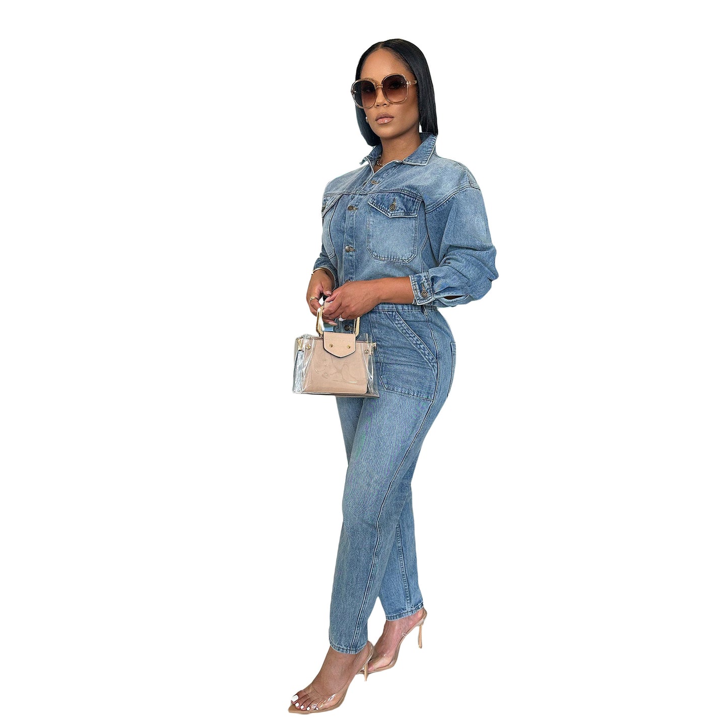 Denim heldragter til kvinder