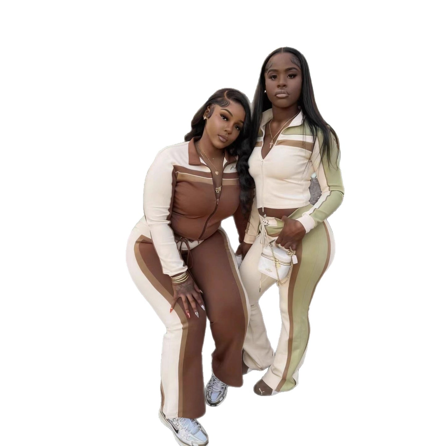Sexy Fashion Color-Block BFF Set For Women