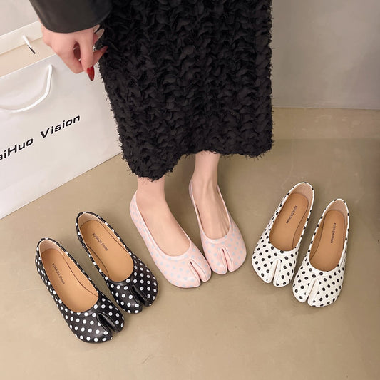 Slide-on Toe-separating Flat Shoes