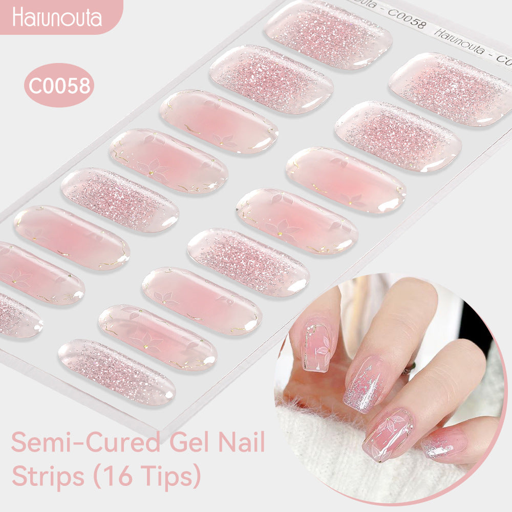 Nail Stickers UV Gel Nail Sticker Semi-curing