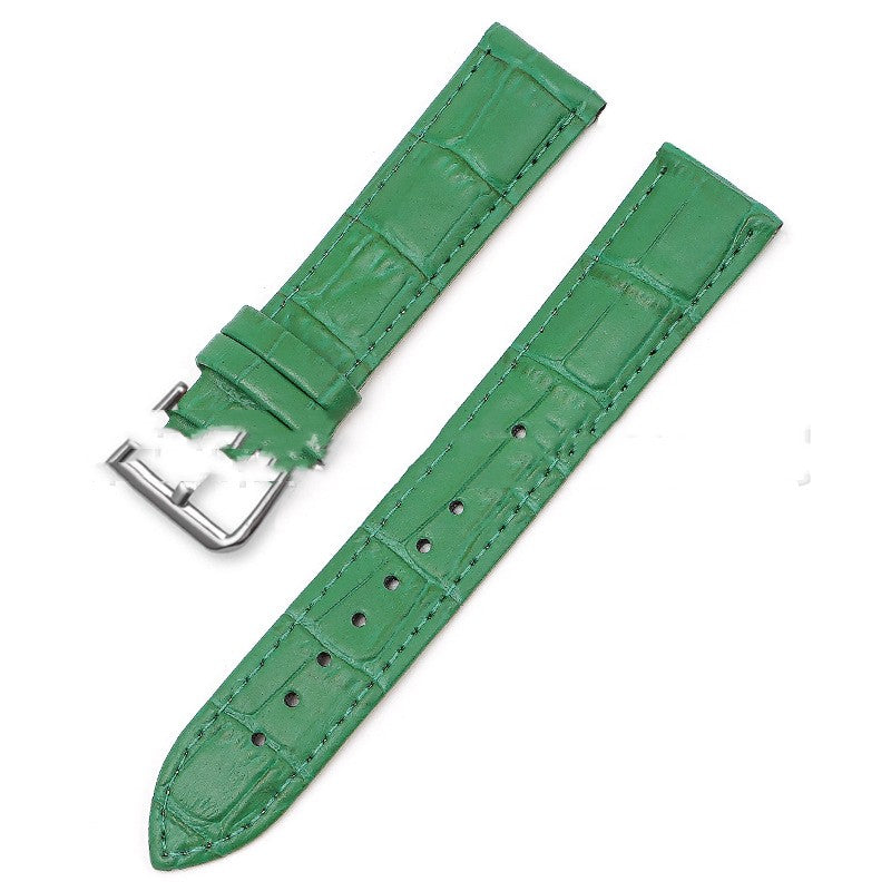 Leather Strap With Cowhide And Bamboo Knot Pattern