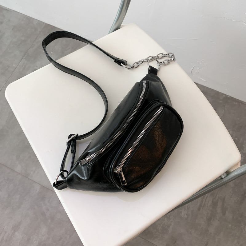 Chest Bag All-match High-grade Chain Messenger Bag Western Style Waist Bag Girl Fashion