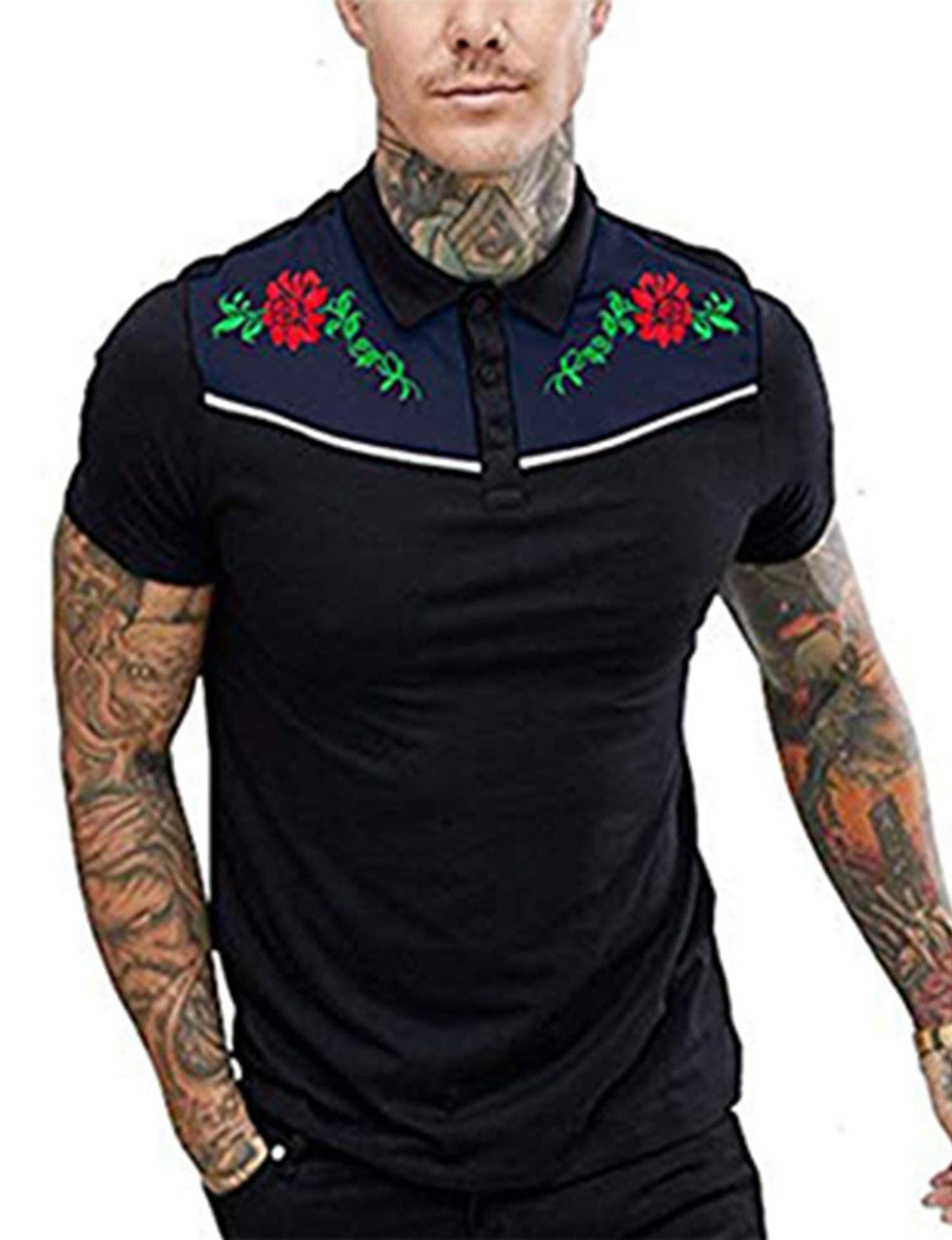 Printed Short Sleeve Simple Fashion Loose