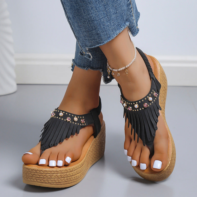 European And American Fashionable New Wedge Sandals