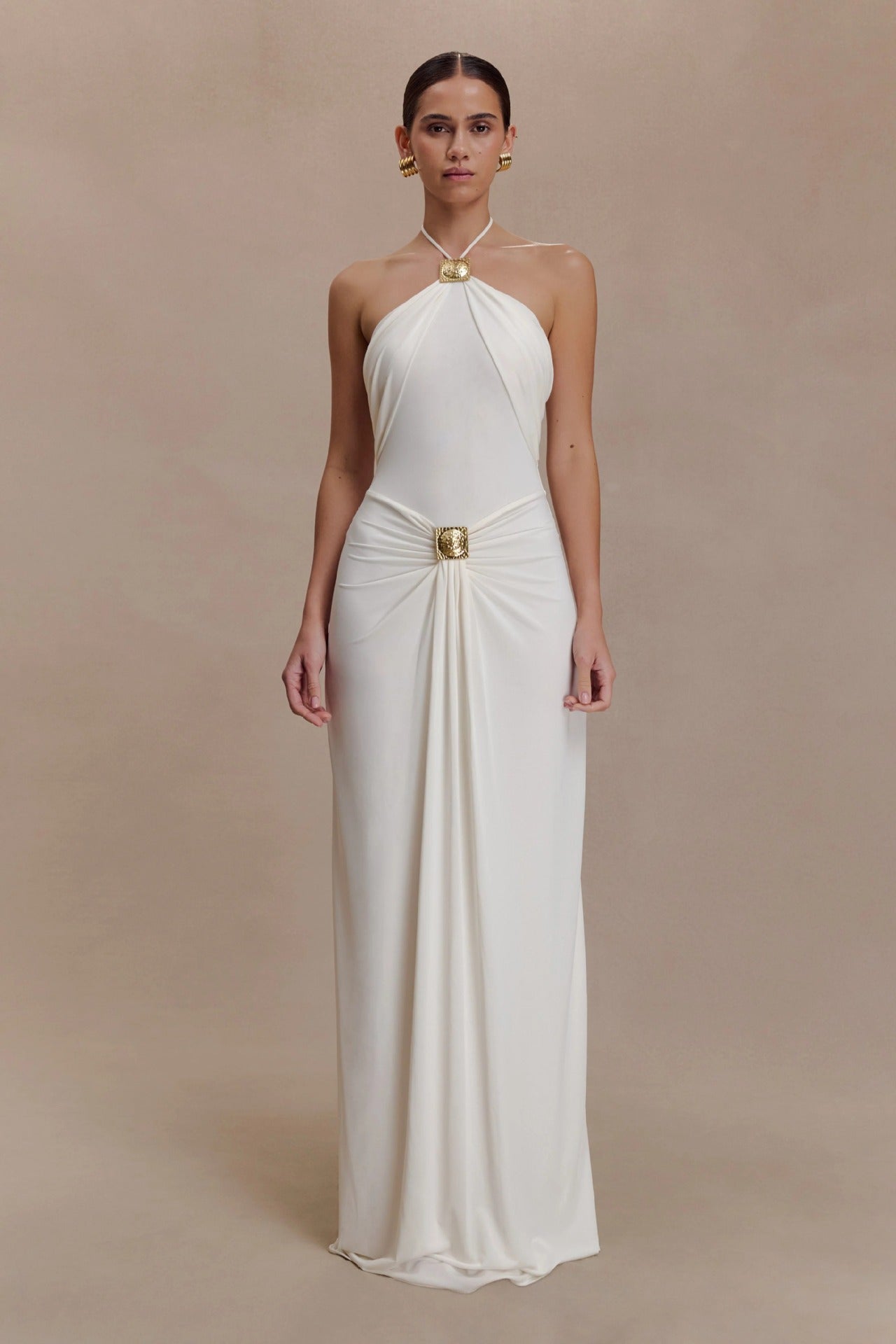 Womens Stylish Sexy Halter-neck Figure-hugging Dress