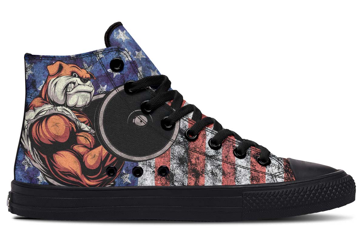 Men's And Women's Fashion Color Printing High-top Canvas Shoes