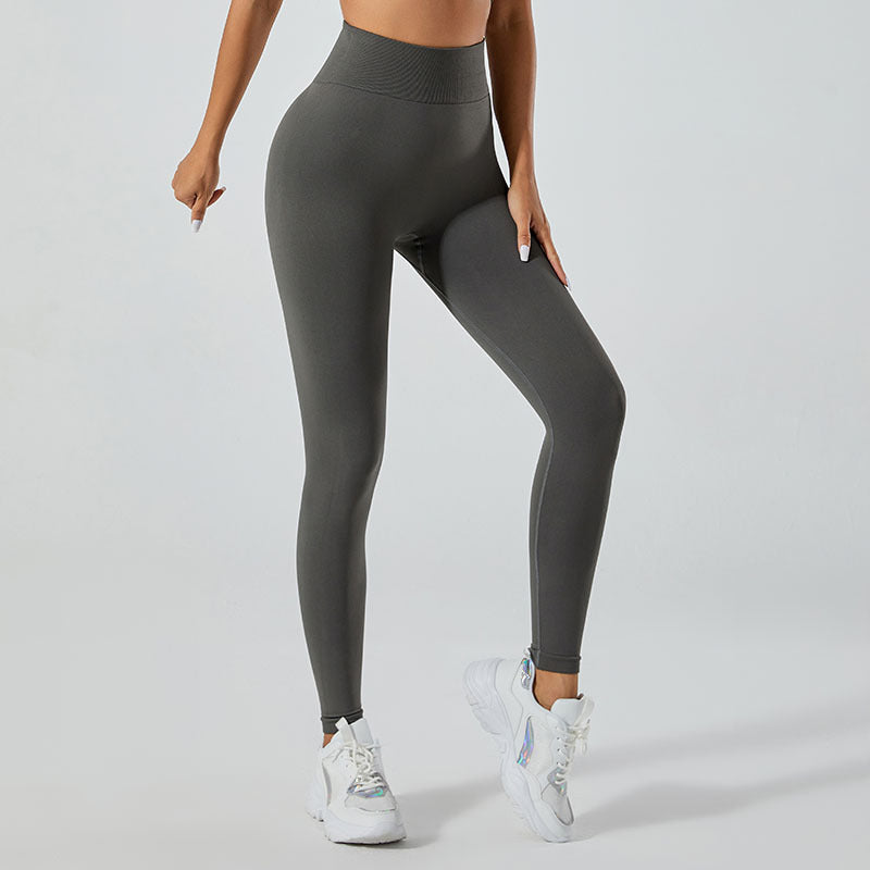 No Embarrassment Line Yoga Pants Women's High Waist Hip Lift Peach Hip Stretch Leggings